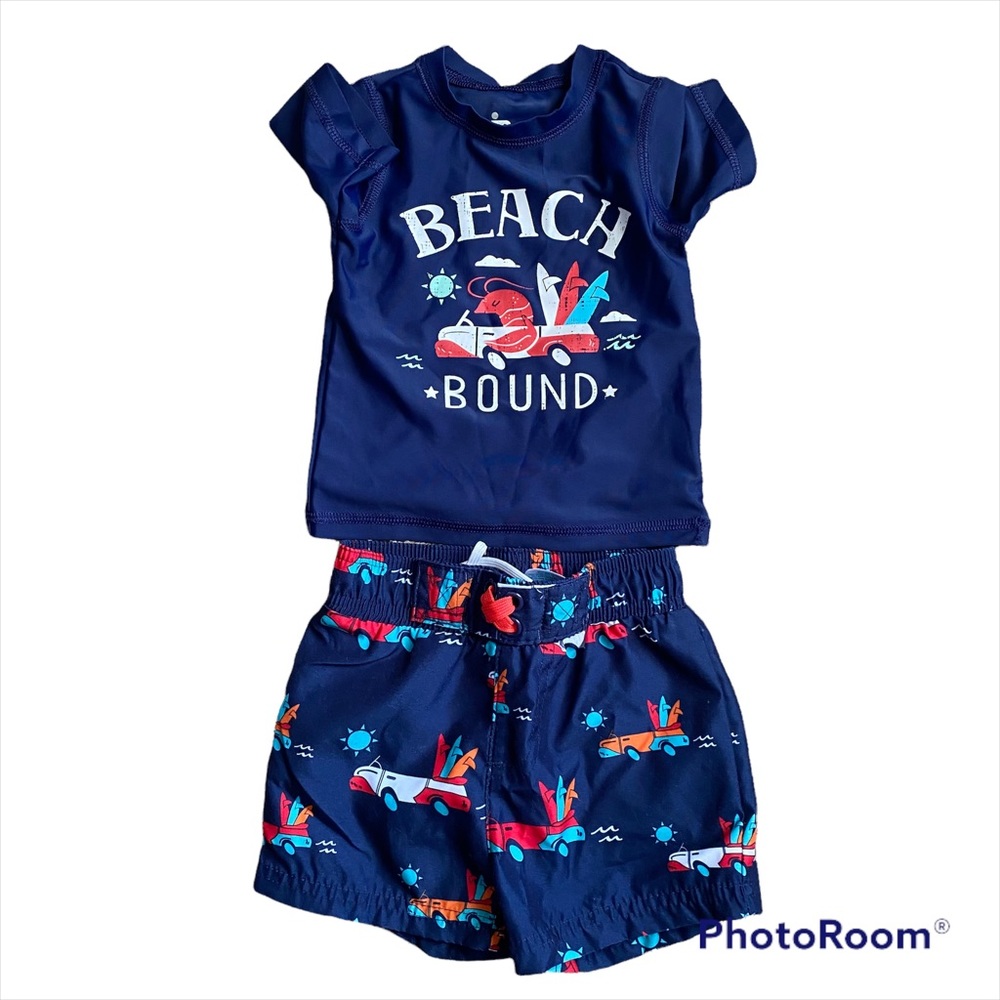 Infant Boys Swimming Suit Top and Bottom size 9 Months